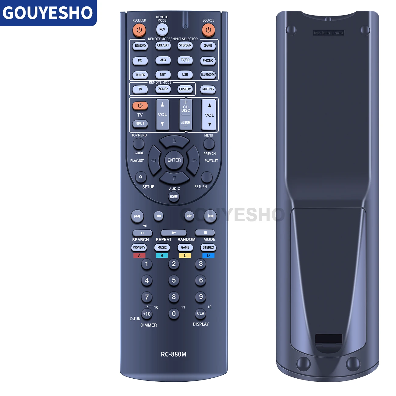 Remote Control for Onkyo RC-880M TX-NR636 HT-RC660 HT-S7700 HT-R693 TX-NR838 TX-NR737 Integra RC-881M DTR-30.6 7.2 A/V Receiver