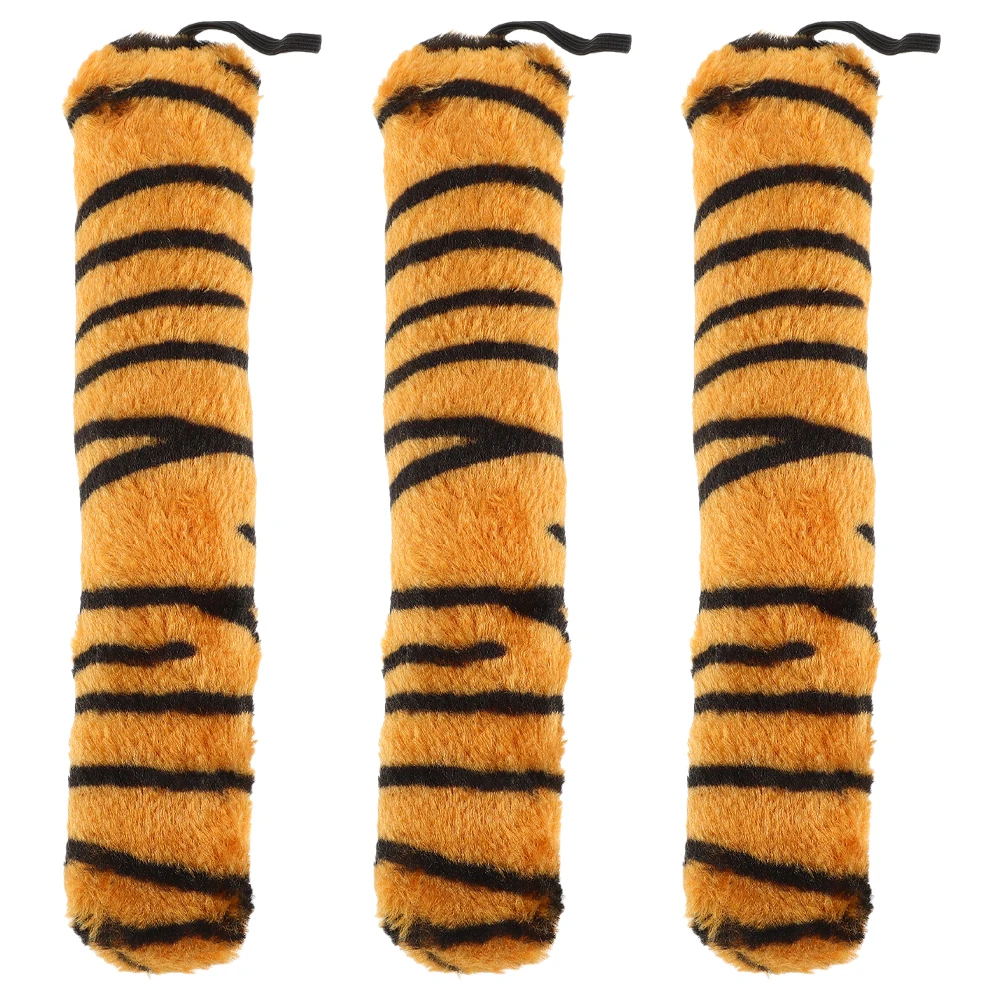 

3 Pcs Tiger Tail Props Carnival Costume Accessories Adult Woman Animal Cosplay Cloth Halloween Girl Child