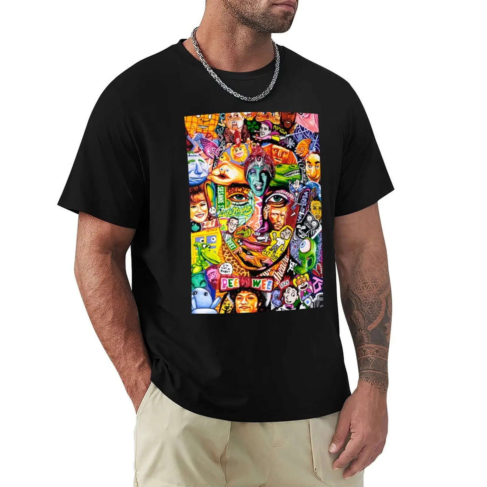 Pee-Wee Herman Junk Drawer Scavenger Hunt T-Shirt UV Protection Outdoor Tee Shirt