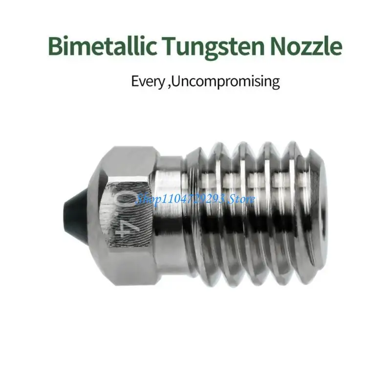 

Y2GD Bimetallic Hardened Steel Nozzle High Heat Conductivity For Lab P1 3D Printers 0.2/0.4/0.6/0.8mm Nozzles 1PC