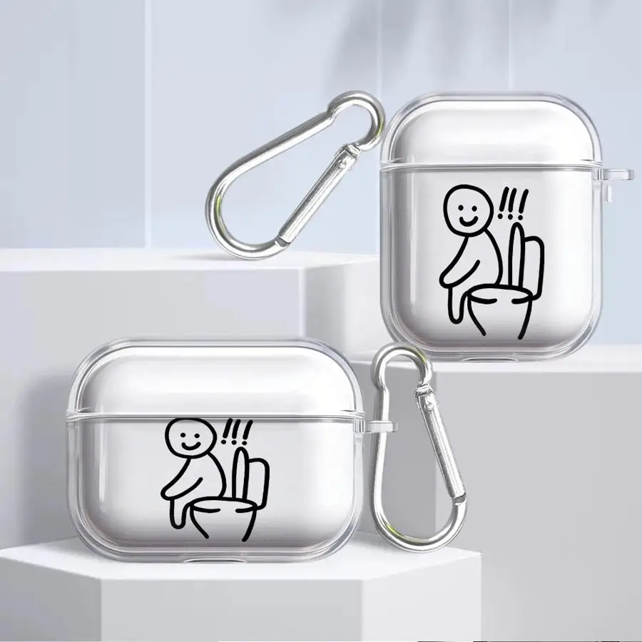 

Funny Cartoon Matchman Case For Airpods 3 Pro3 Pro2 Pro 4 2 1 Clear Earphone Cases Cover