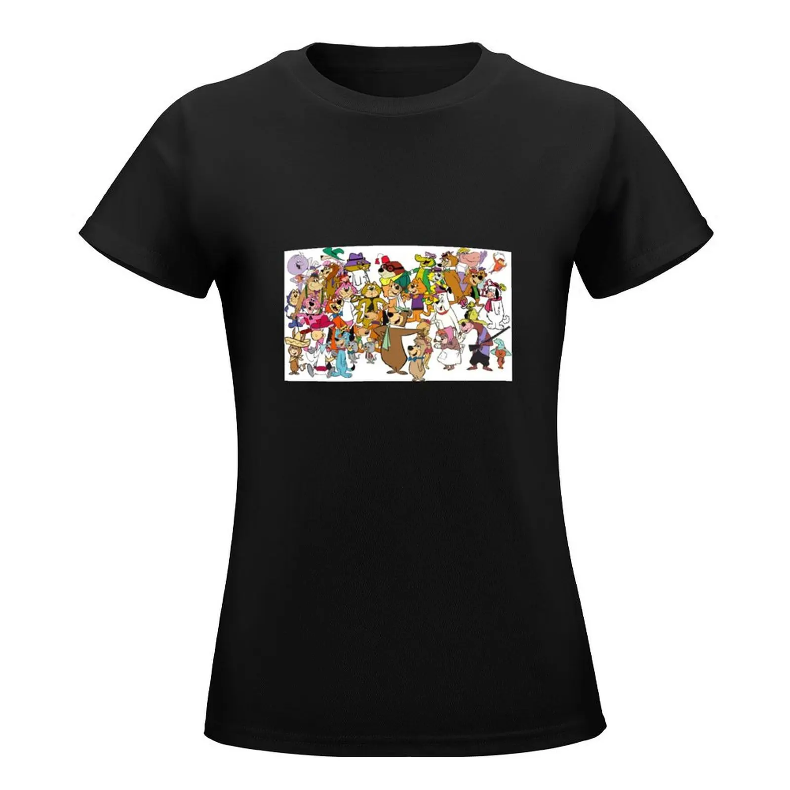 Hanna Barbera T-Shirt kawaii clothes Short sleeve tee oversized korean Women's clothes