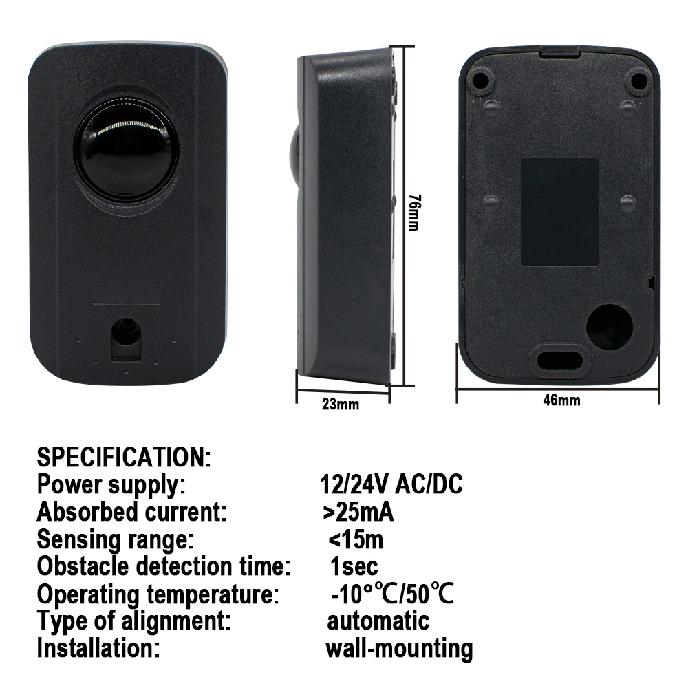 التيار المتناوب تيار مستمر 12/24 فولت بوابة جراج سلامة الباب الخلايا الضوئية بالأشعة تحت الحمراء بوابة آلية آمنة كاشف الأشعة تحت الحمراء الاستشعار #6