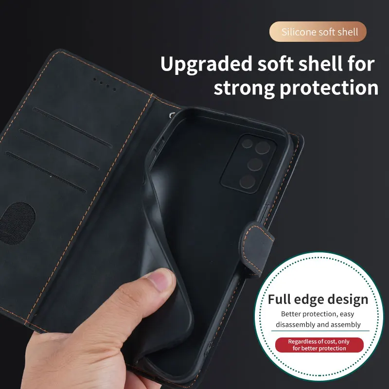 ل ممن لهم A1 A1Pro A5 A7 A8 A11(A11X) A32 A35(A15S) A36 4G A55 A57 5G A58 A72 A91 A92S A93 A93S A97 حافظة هاتف جلدية الوجه #3