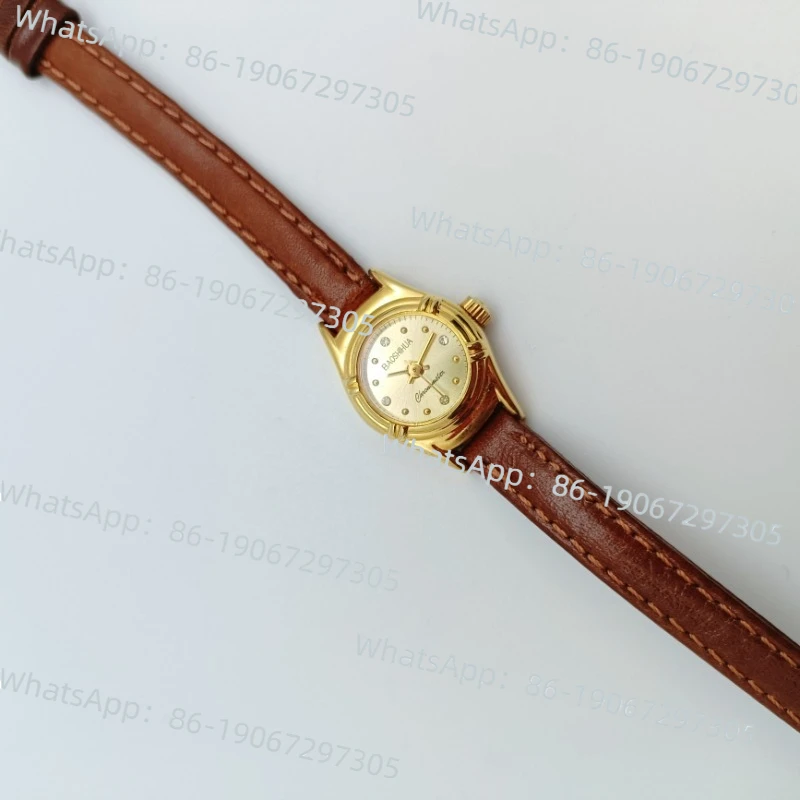 

In The 1990s, A Model of Domestic Products, Shanghai Watch Factory No. 2 Gem Flower Gold-plated Mechanical Ultra-small Dial