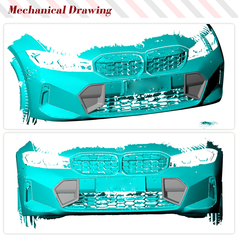 

Car Front Bumper Air Vents Cover Splitters for BMW 3 Series G20 LCI M Sport 2022 2023 Front Side Air Vents Spoiler Carbon Fiber