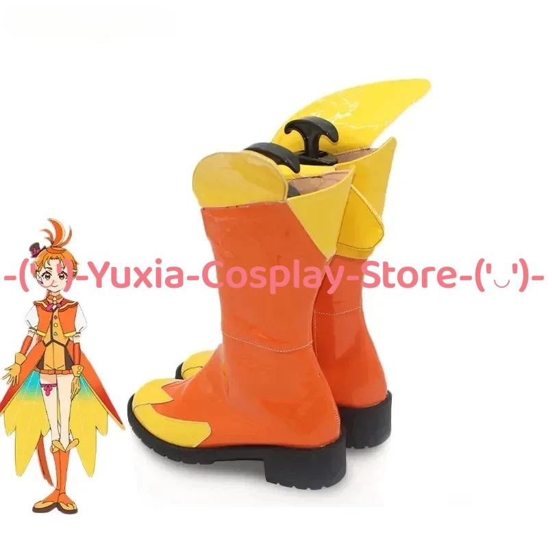¡Yuxiacosplay! Pretty Cure Cure Wing-zapatos de Cosplay, accesorio de personaje del juego de Anime, botas de cuero PU, disfraz de fiesta de Carnaval y Halloween