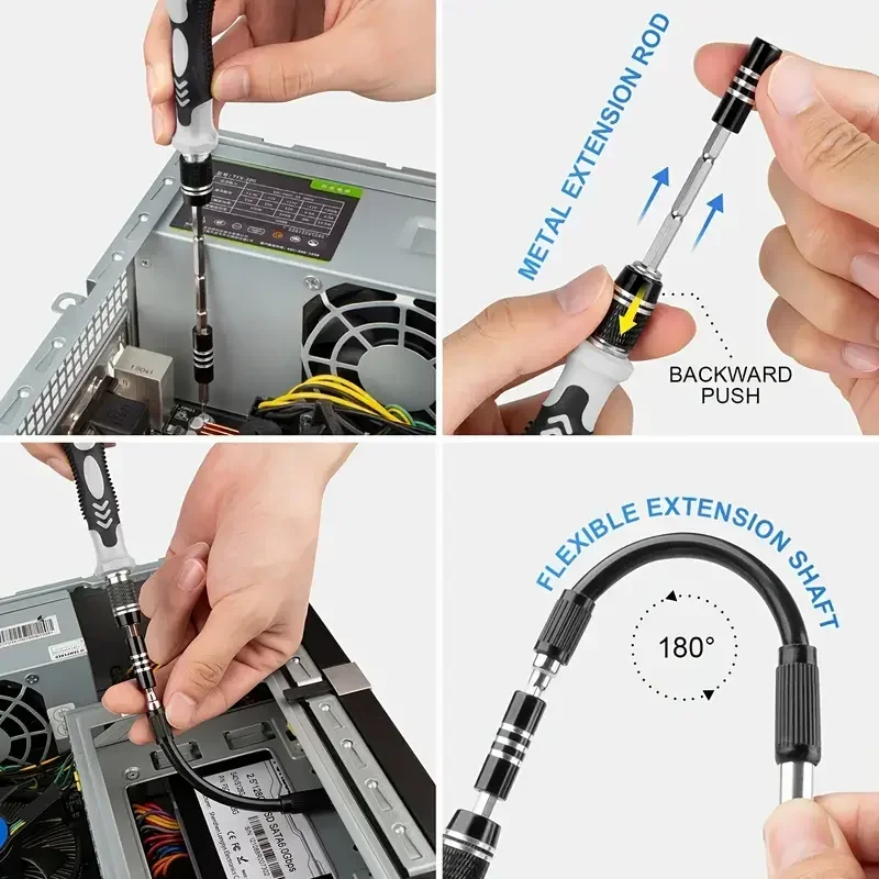 115-in-1 Screwdriver Set Precision Repair Tools Hardware Tools Multifunctional Combination Clock Mobile Phone Disassembly Repair