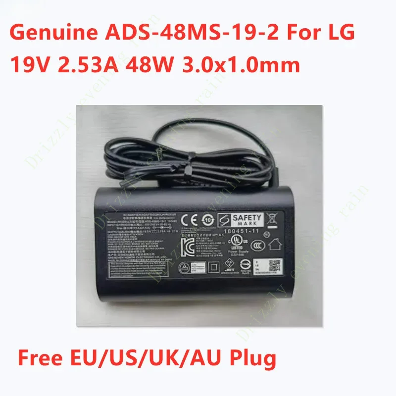 Group ADS-48MS-19-2 19048e 19v 2.53a 48W ADS-48MSP-19 adaptateur secteur pour LG gram 15z970 15z990 14z980c chargeur d'alimentation pour ordinateur portable