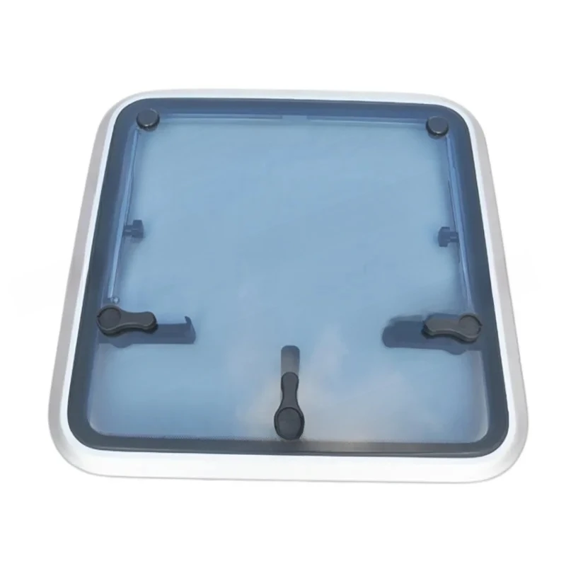 575X575Mm Anodized Aluminum Square Hatch Porthole With Tempered Glass For Marine Boat Window