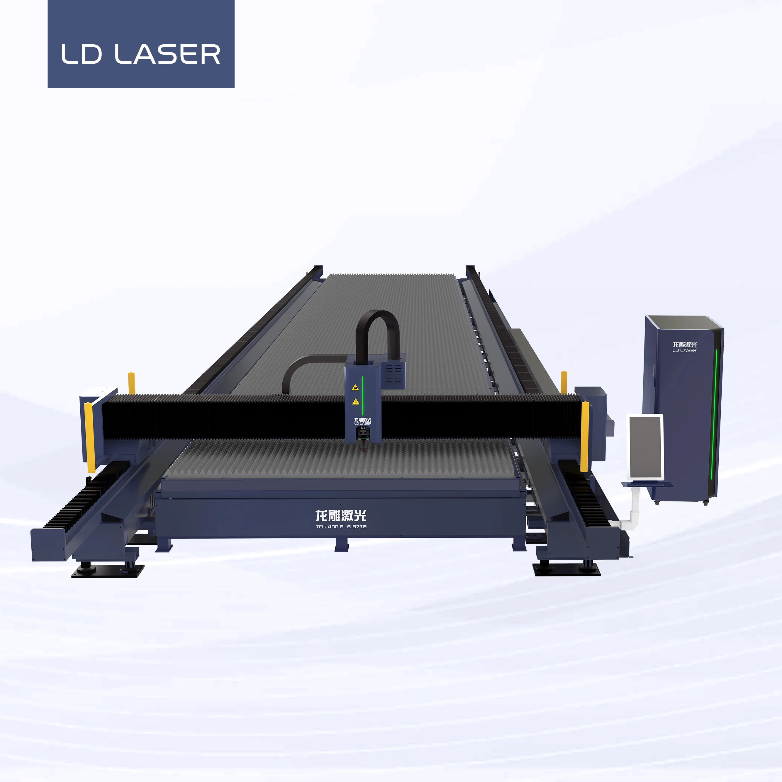 High performance large-format bevel giant fiber laser cutting machine for sheet metal 13m 3.0m