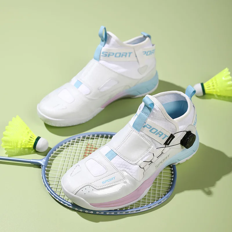 Baskets de badminton professionnelles pour hommes et femmes, chaussures de tennis de table confortables et respirantes, chaussures d'intérieur coordonnantes, taille 36-45