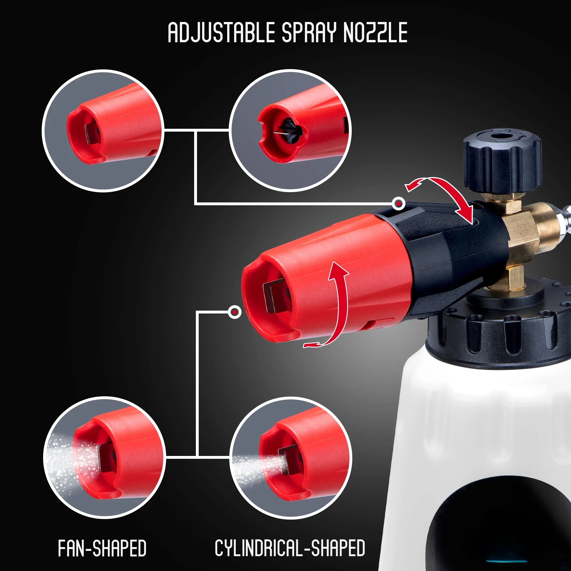 (عبوتان) زجاجة غسالة الضغط المدفوعة الرغوية الاحترافية سعة 32 أونصة