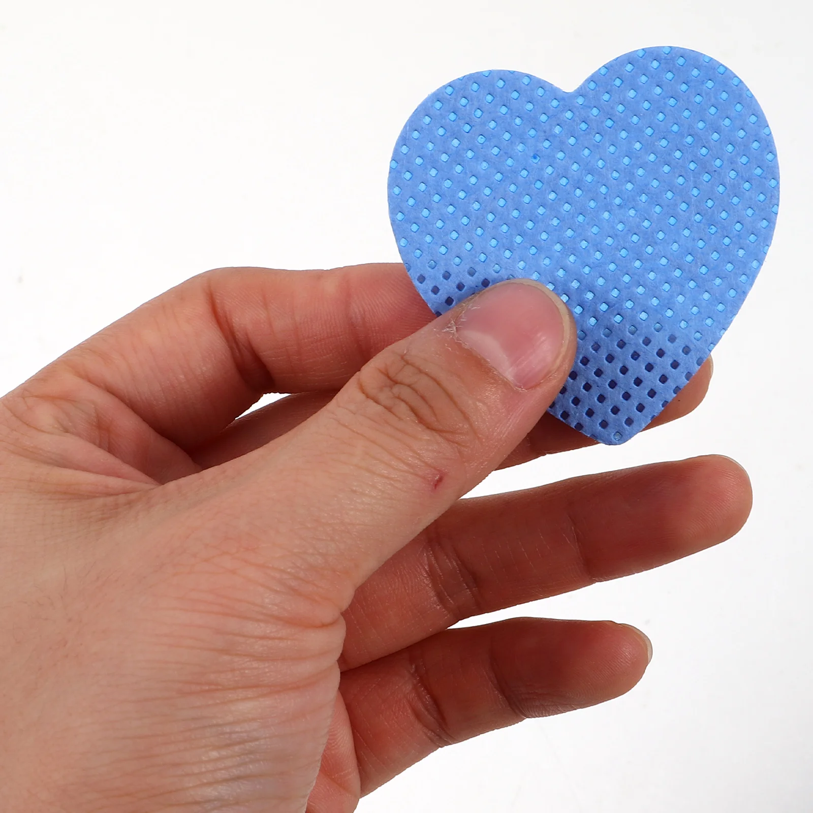 200pcs Nail Polish Remover Pads Heart Shape Lint Free Disposable Wipes For Gel Dip Powder Soak Off Manicure Tools Travel Salon