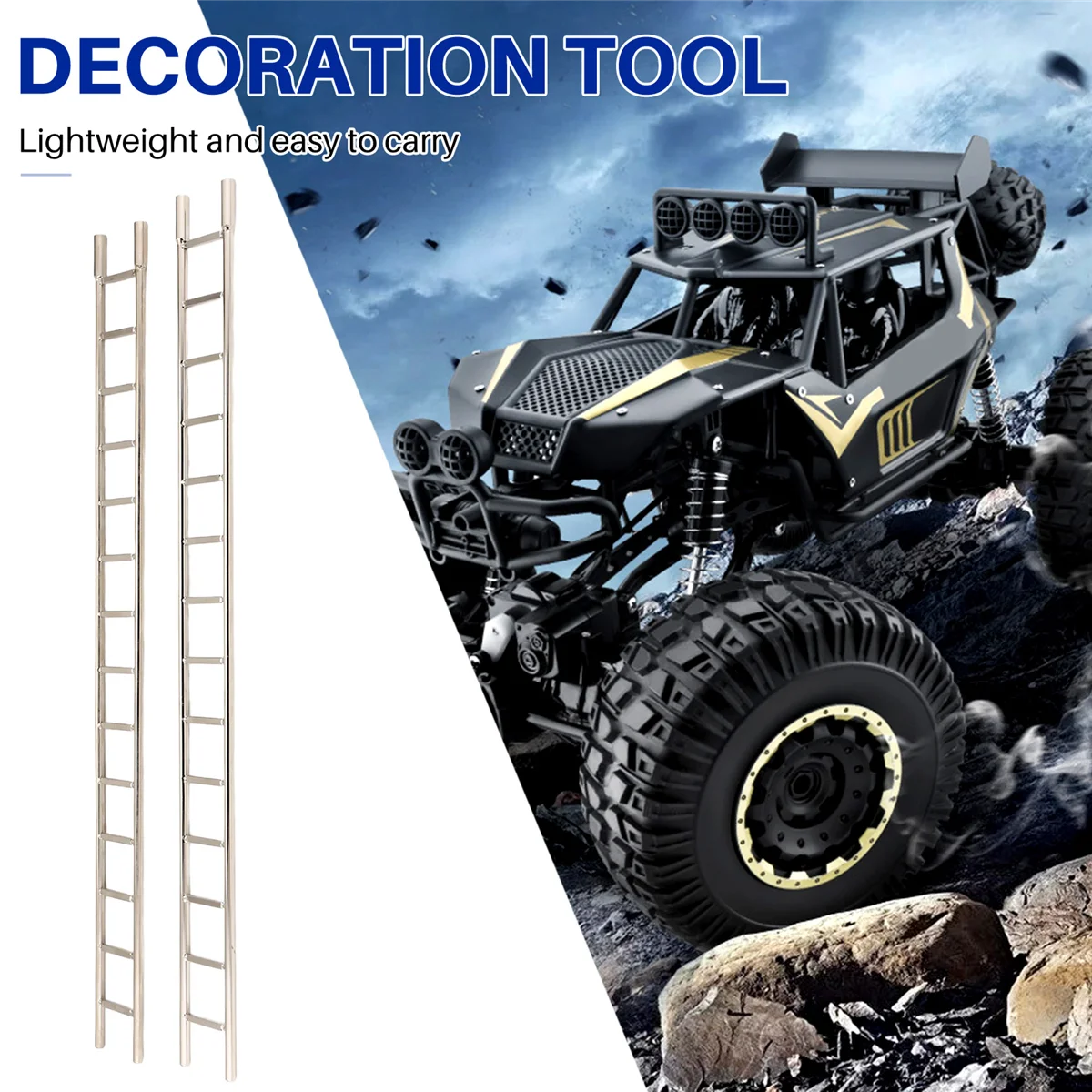 

X65A_Металлическая имитация лестницы, украшение для 1/10 Traxxas/Axial/Redcat HPI/Arrma/Losi, автомобильные детали Diy