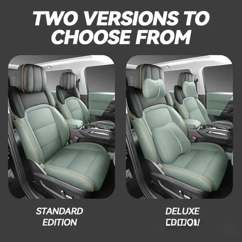 Penjualan Panas Set Sarung Jok Mobil Kustom Set Lengkap Sarung Jok Kulit Olahraga Depan dan Belakang untuk Aksesoris Icar 03