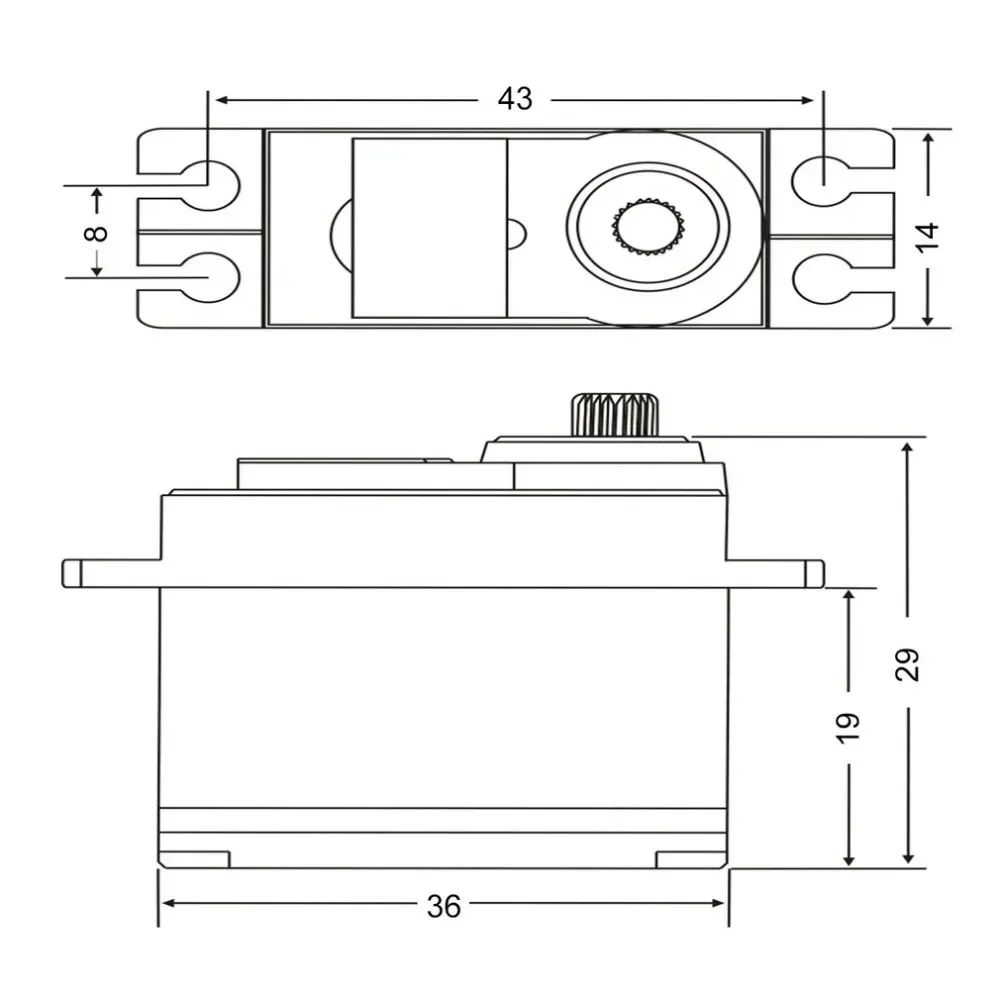 Accesorios de actualización de Servo de engranaje de Metal 25G para MN86K MN86KS MN86 MN86S MN modelo G500 1/12 RC piezas de mejora de coche