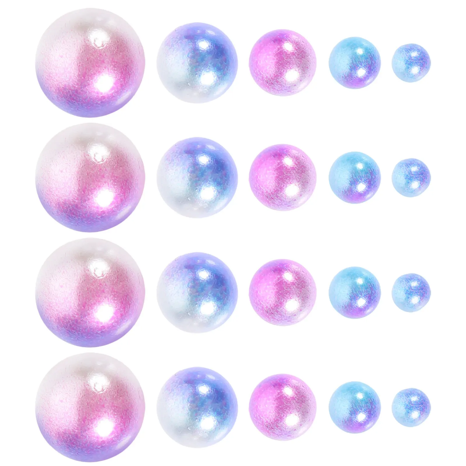 

No Hole Faux Pearl Beads Vase Filler Small Size Round Surface Artificial Pearls for Vase Decor Jewelry Making DIY Centerpieces