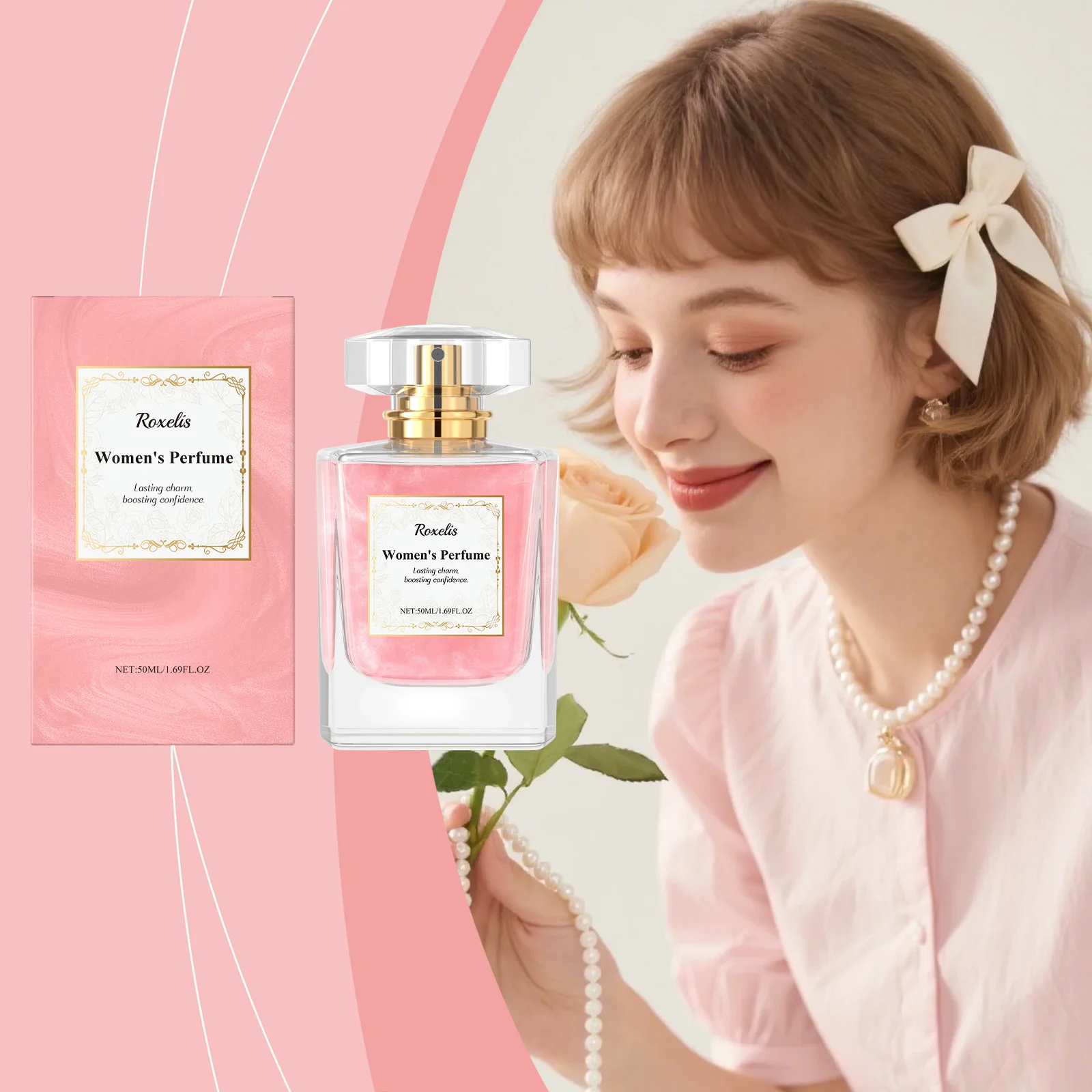 

New Perfumes Original 50ml Women True Love Rich Rose Fragrance Lasting perfume Fresh Natural Romantic Temperament Perfume