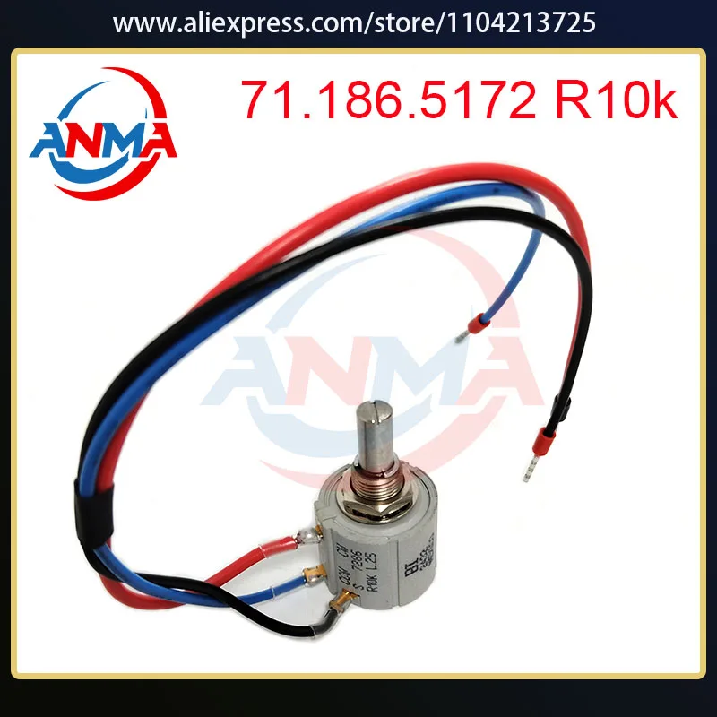 

2 шт. CD102 SM102 аксессуары для печатной машины 10K потенциометр 71.186.5172 для Гейдельберга