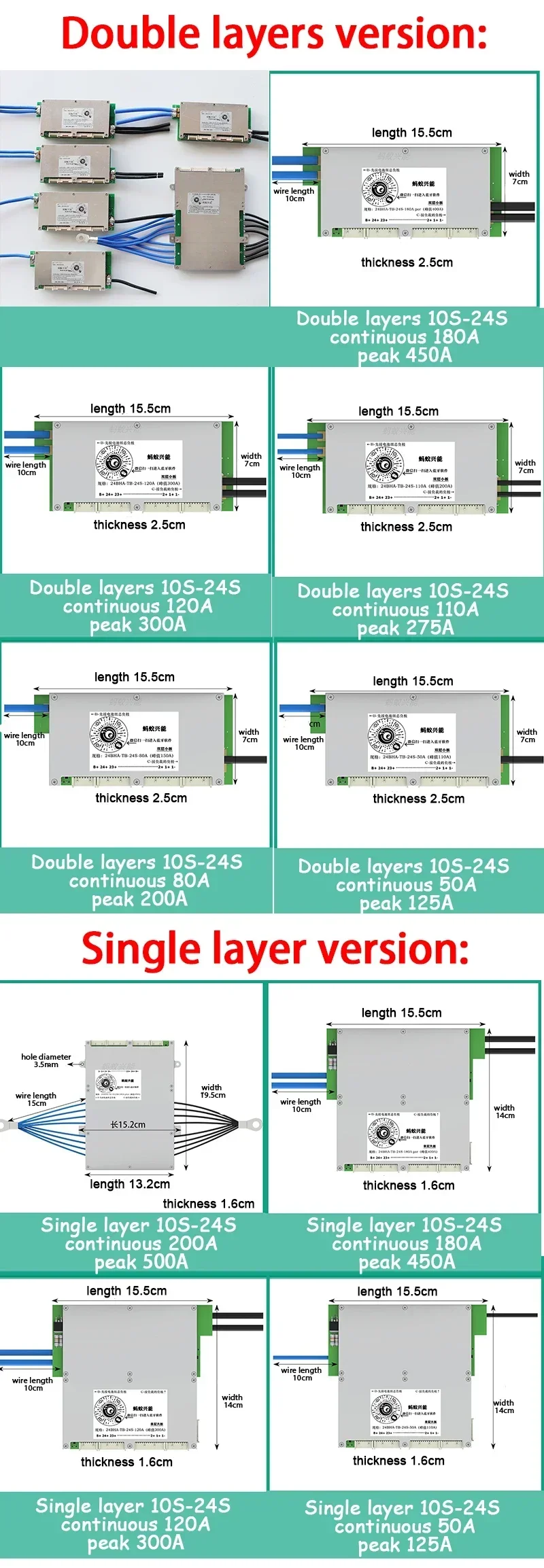 10S to 24S  Lifepo4 li-ion Lipo LTO Battery Protection Board 300A 200A 150A 100A Smart BMS for android iphone Bluetooth app Ant