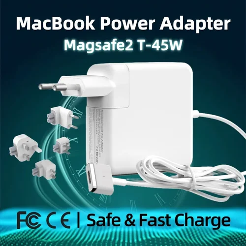 Cargador de portátil de 45W para MacBook Air 13 ""A1466 A1436, adaptador de corriente Magsafe 2, cargador de pared de CA de repuesto para Apple MacBook Air/Pro