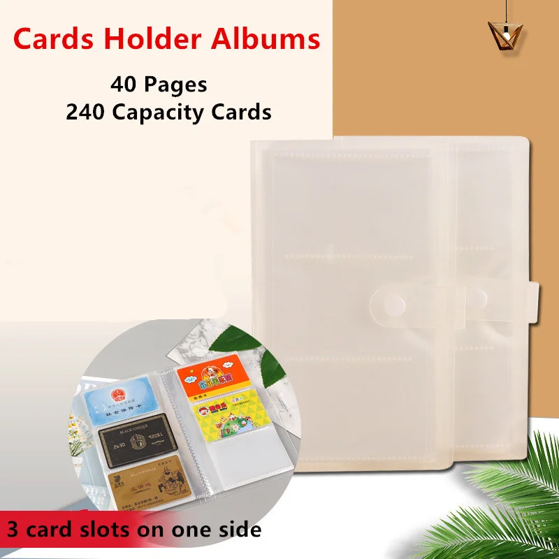 Multi Novel 240 Capacity Cards Holder Binders Albums For  6*9cm Star Celebrity Board Games Card Book Sleeve Holders Photo Album