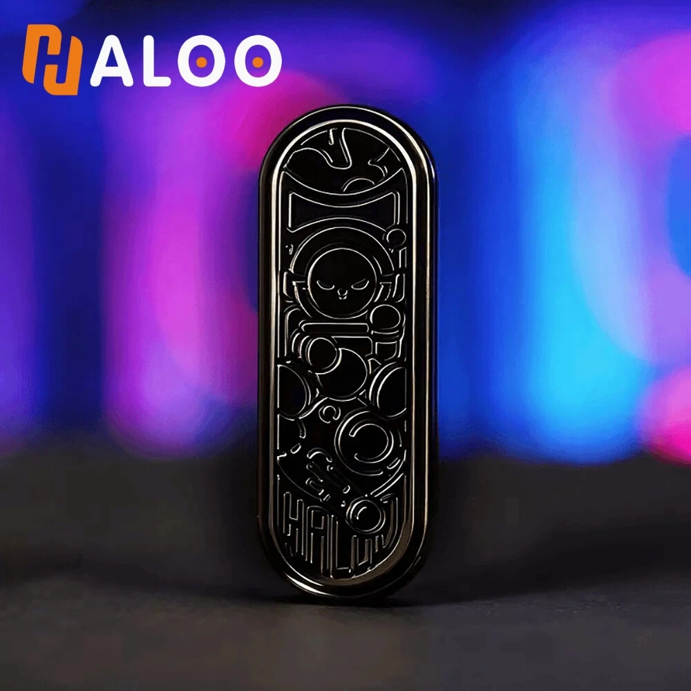 HALOOPLAYER EDC Push Slider Stress Relief Toy Fidget Slider Stainless Steel Fidget Toys For Adults