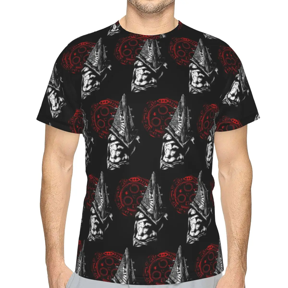 Chain Link And Fog Silent Hill Game 100% Cotton T-Shirt Men'sClassic T Shirts Men Round Neck Short Sleeve