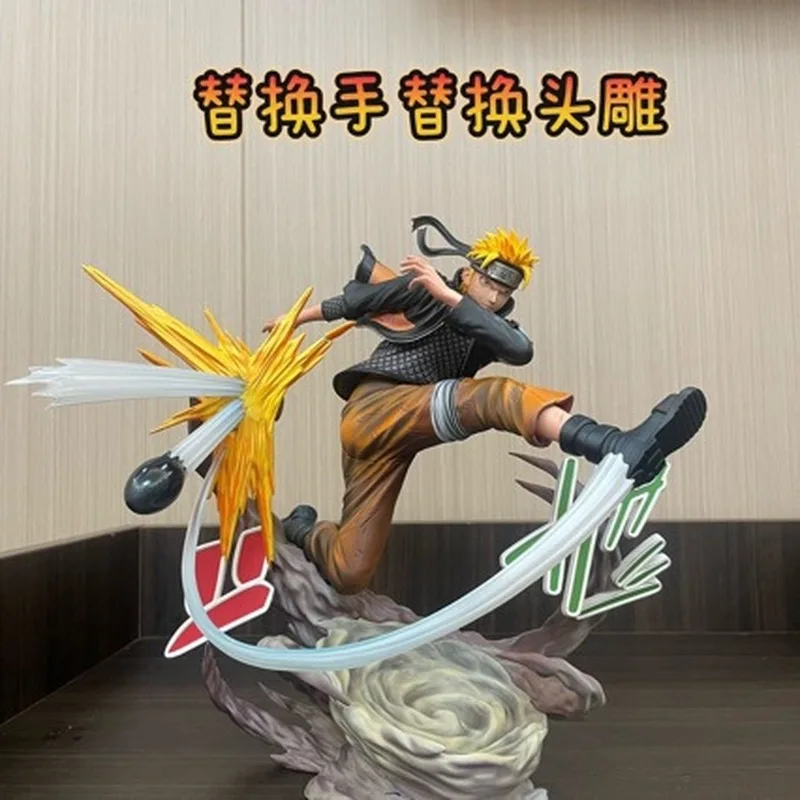 

New Unbranded Uzumaki Naruto 22cm Battle Scene Action Figure Collectible Statue Desktop Decor Gift For Anime Fans And Collectors