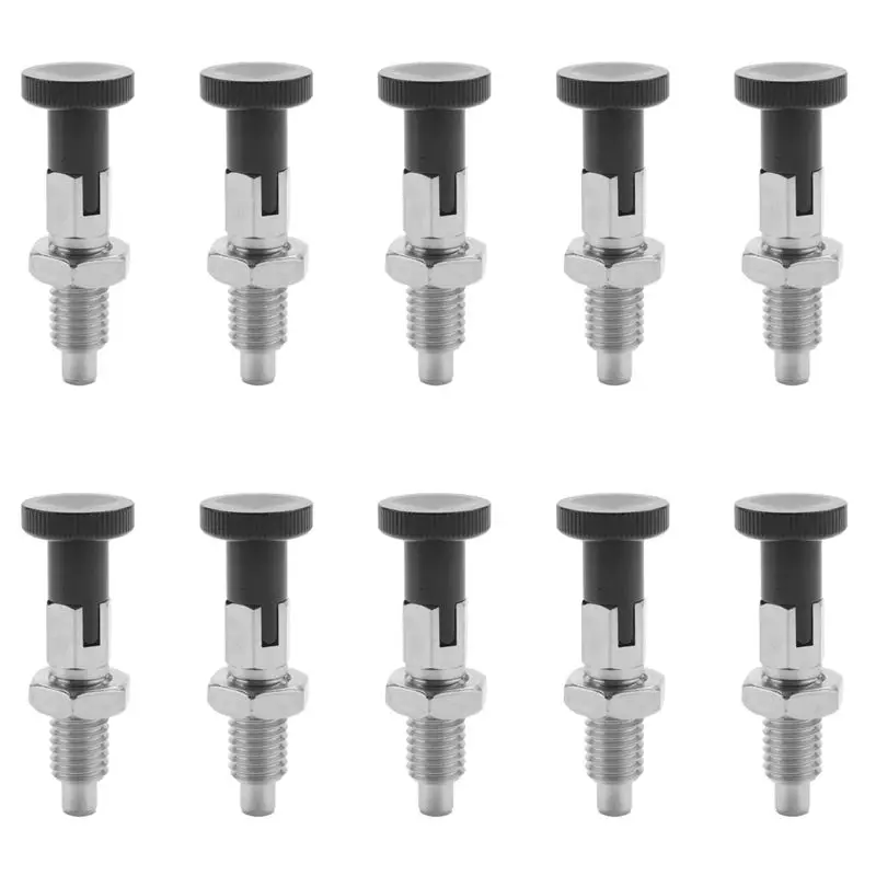 

ABKU-10X M10 Самоблокирующийся индексирующий плунжерный штифт из нержавеющей стали с функцией самоблокировки для делительной головки