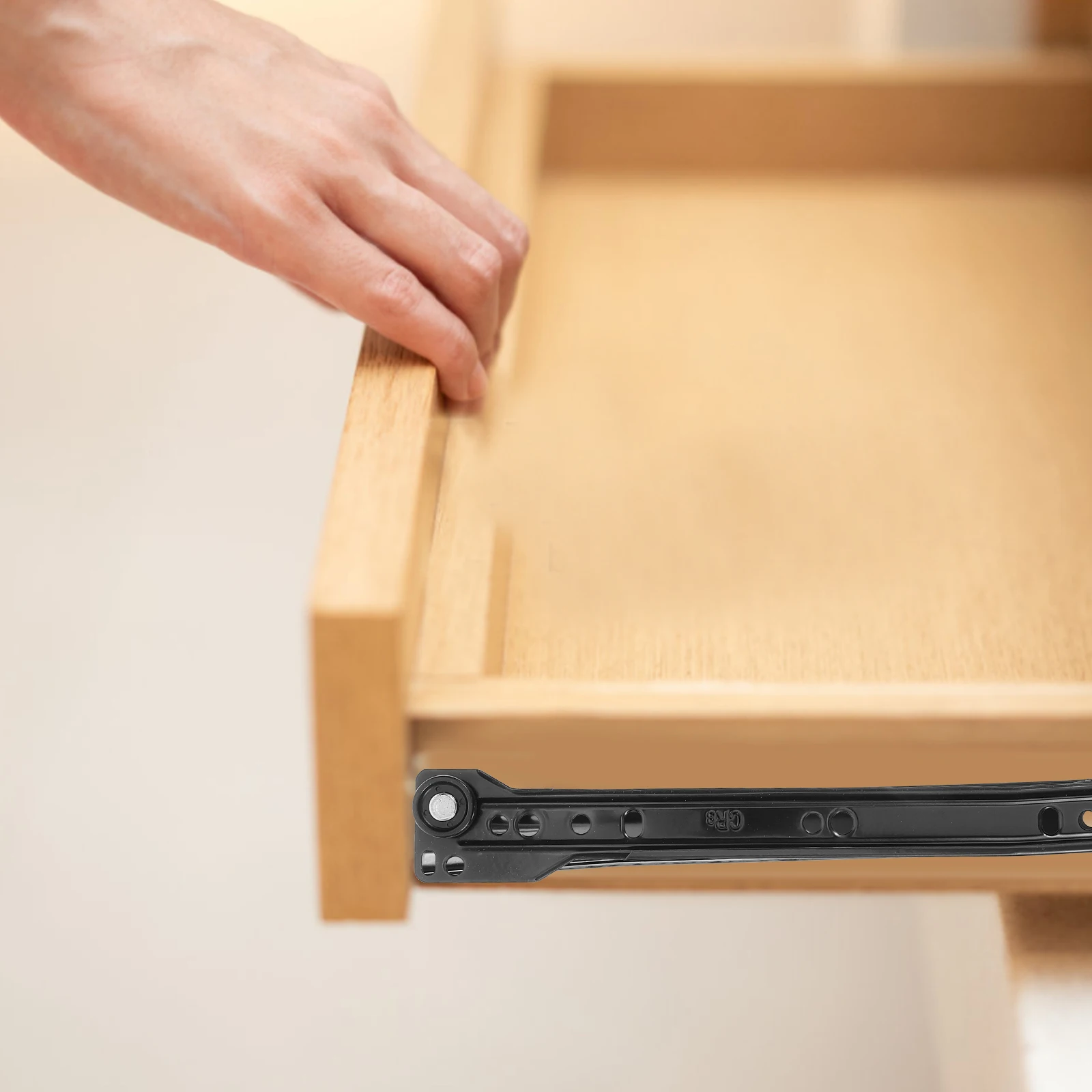 

10 Inch Drawer Slides Cold Rolled Steel Furniture Hardware Accessories Durable Two Section Track Sturdy Metal Glides Practical