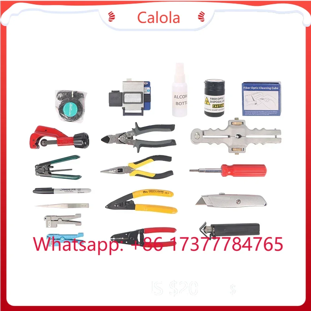 Fiber Optic Tool Kit FCST210203 Complete Fusion Splicing Set with Buffer Tube Stripper