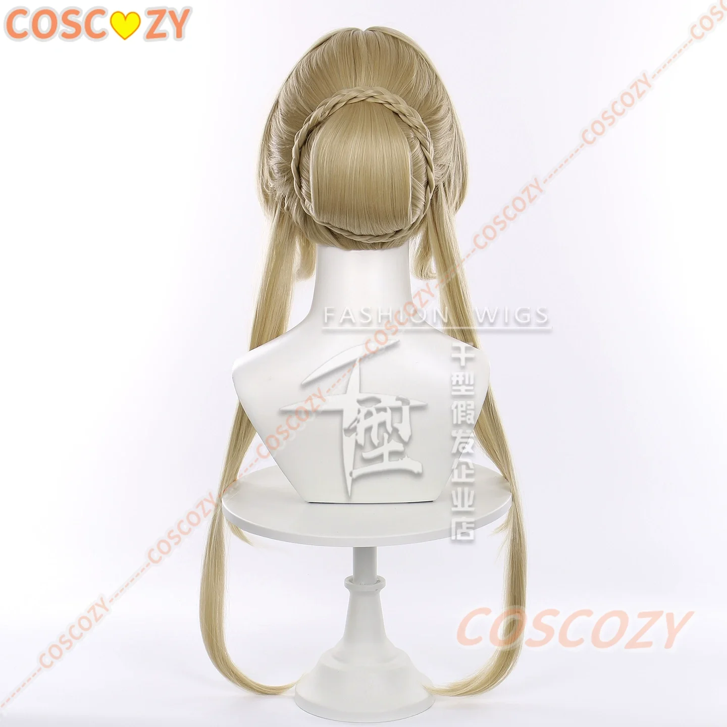 Sandrone 코스프레 가발 Genshin Impact Marionette 긴 금발 머리 Eleven Fatui Harbingers 할로윈 파티 가발 여성용 여성용
