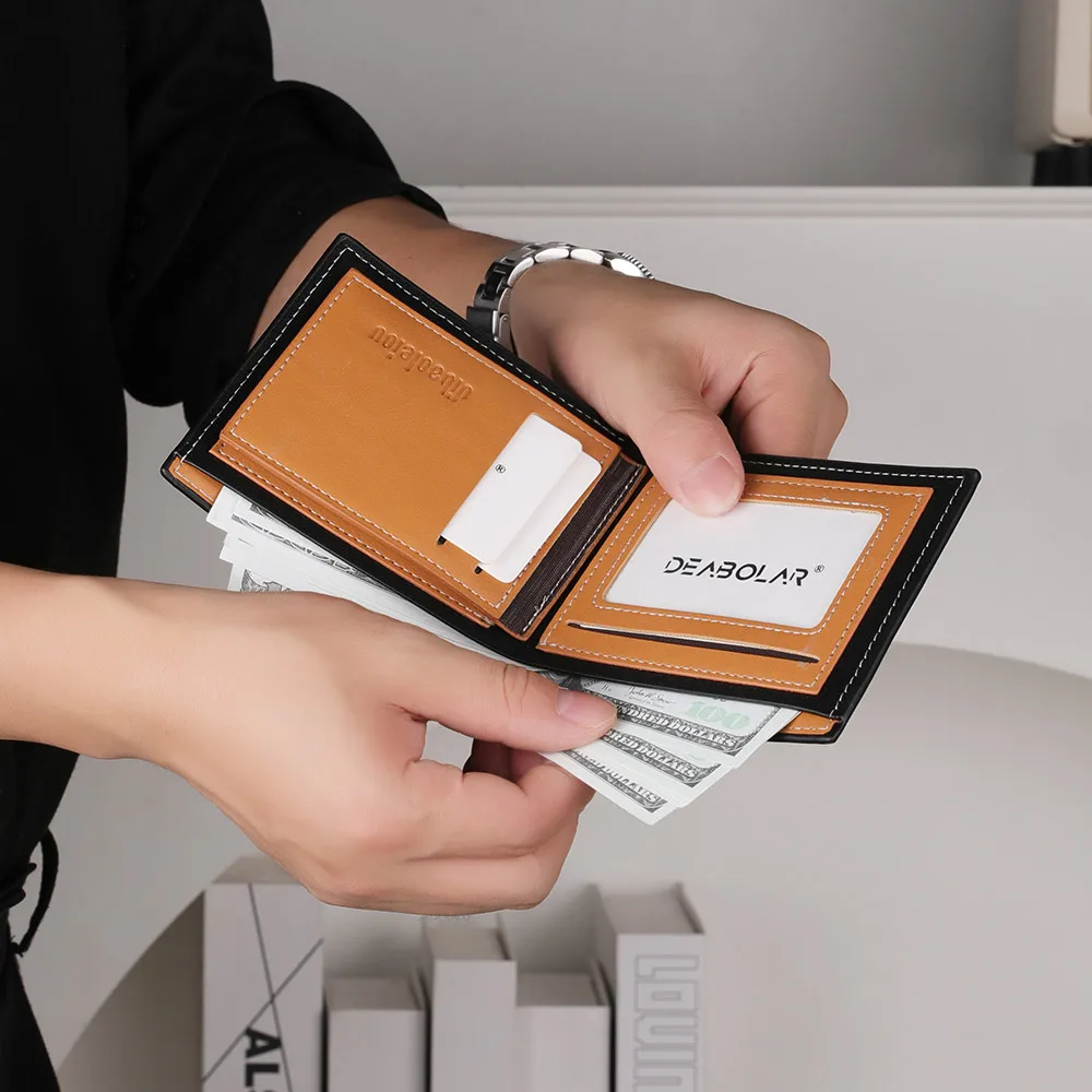 New Credit Card Holder Men Wallets Luxury Slim Thin Bank Cardholder Black Wallet Male Purse Money Bag Cartera Hombre Carteras