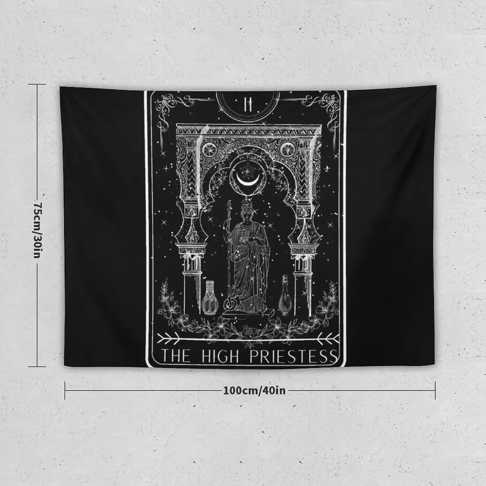 Tarot Card- The High Priestess Tapestry Wall Decoration Wall Decor Decor Home Decoration For Home Tapestry