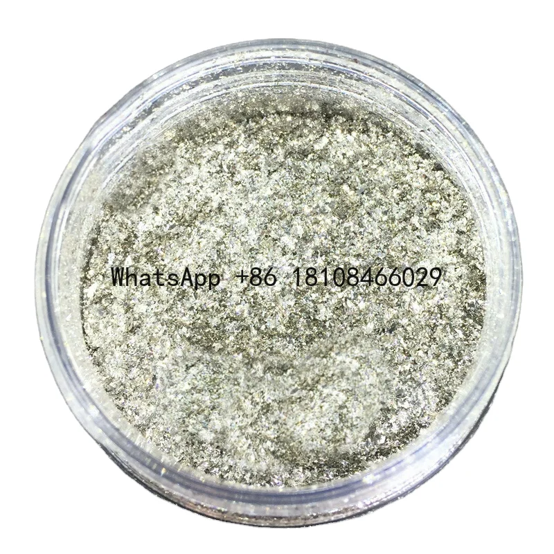 

Pearl Pigment Shiny Sliver Colorful Pigment Glass Covered with Sliver for Painting Coating