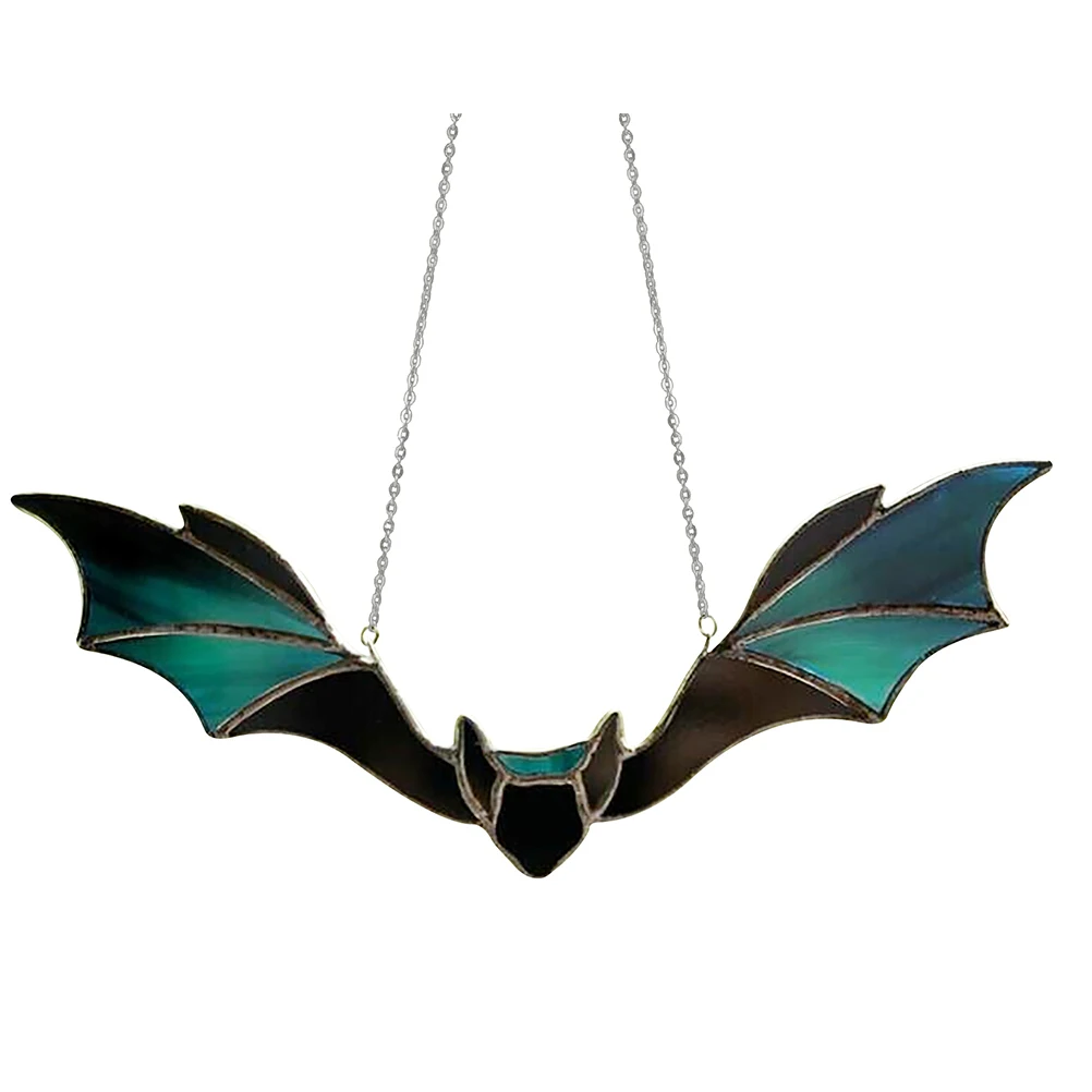 

Halloween Bat Pendant Acrylic Decorative Hanging nament Party Supply Door Decoration Scary DesignHaunted House Gag Prop Gift