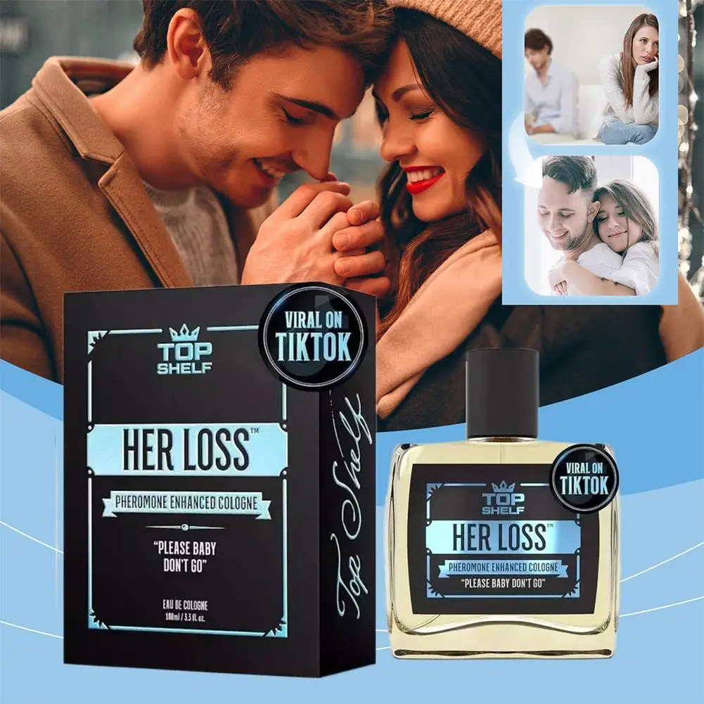 50/100ml Men Pheromone Cologne Top Herloss Original Charm Confidence Gentleman Dating Attract Women Temptation Lasting Perfume