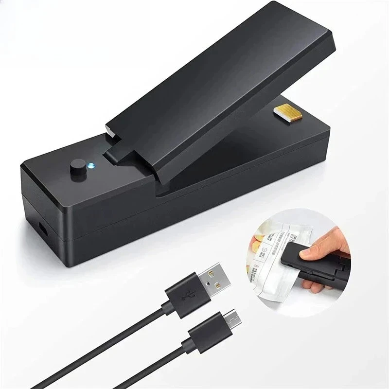 Charge Sealer Bag Plastic Package Sealer Heat Food Close Bags Portable Sealing Machine Thermal Bag Sealer Storage Food