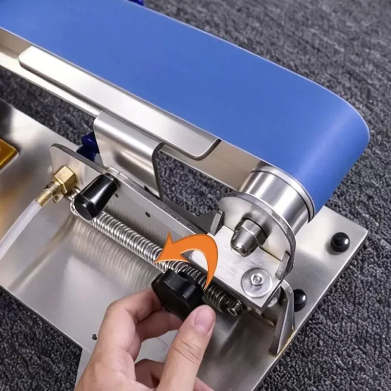 Portable Water-Cooled Knife Sharpener—New Model 48/60/72V/220V Electric Knife Sharpener, Water-Cooled Sanding Belt Machine