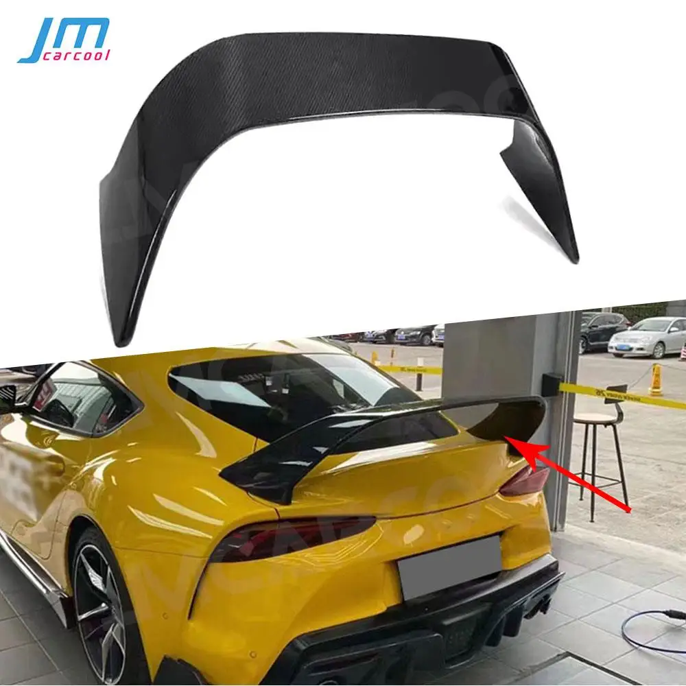 

Carbon Fiber Rear Trunk Spoiler for Toyota Supra GR A90 Rear Boot Lip Wing Body Kits FRP Car Decoration Accessories M Style