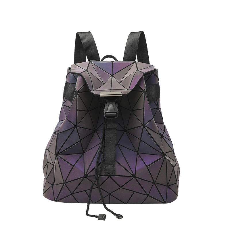 2023 Geometry New Women Backpack Fashion Holographic Shoulder Female Student Bags Woman\'s Shopping No Brand No Logo