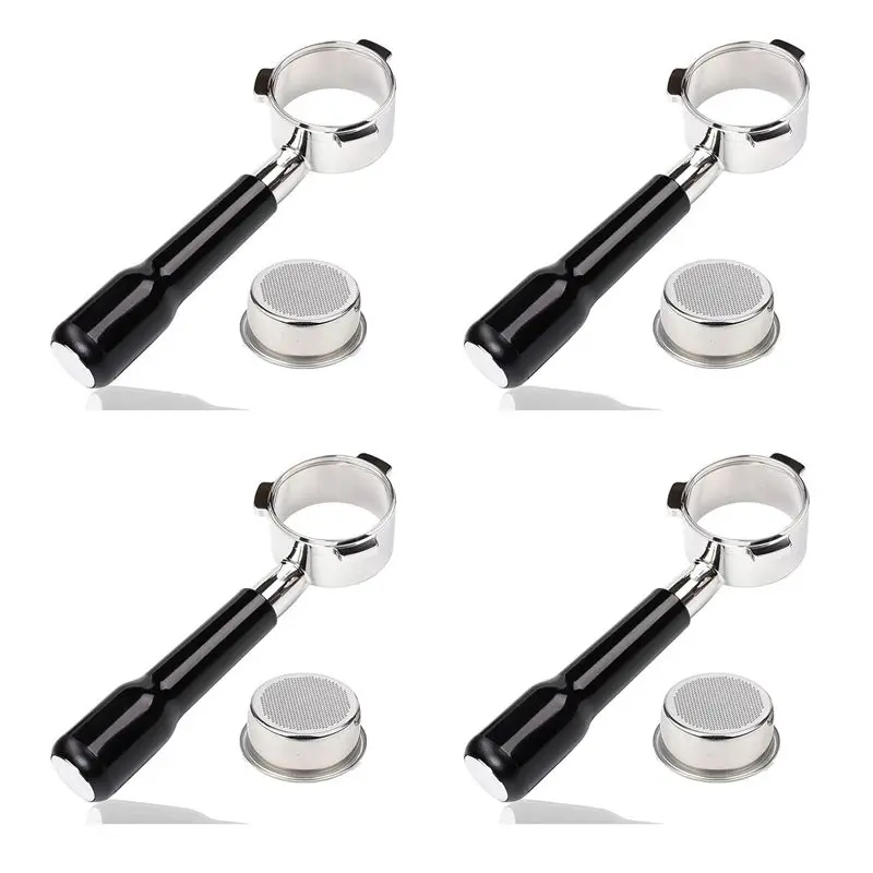 A67M-4 Pcs 54Mm Bottomless Portafilter For Breville Barista Express BES870XL BES870BSXL BES878BSS BES880BSS BES840XL More B