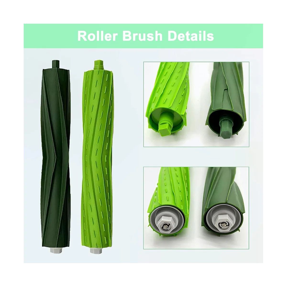 2Set Replacement for I7 I7+ I3 I3+I4 I6 I6+I8 I8+/Plus E5 E6 E7 I, E & J Series Rubber Roller Brushes