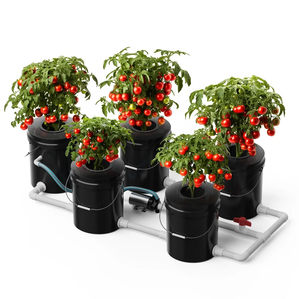 

Recirculation Garden Drip Irrigation Hydroponic Grow System Aeroponic System Kit Indoor Hydroponic Buckets