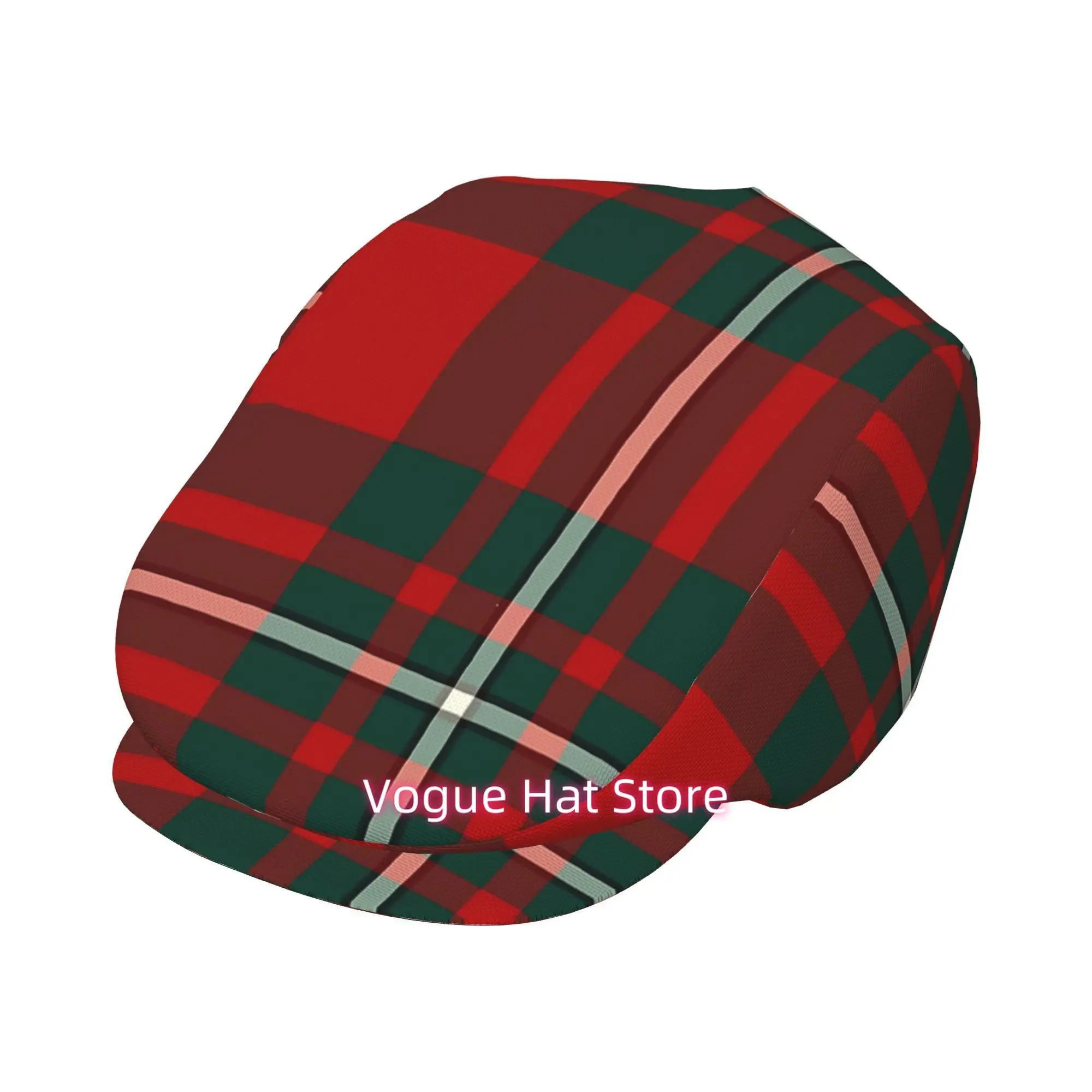 1pc Clan MacGregor Tartan All-over printed beret,  newsboy cap, unisex, a must-have fashion accessory for outdoor leisure activi