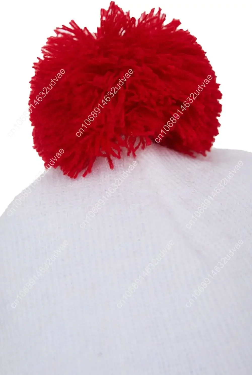 مجموعة قبعة صغيرة باللونين الأحمر والأبيض وإطار نظارات للرجال والنساء قبعة محبوكة لإكسسوار أزياء الهالوين #4