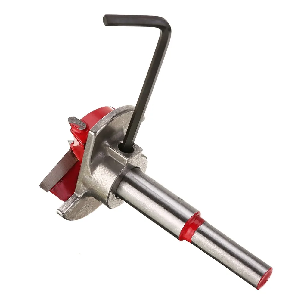 Adjustable Carbide Drill Bits Hinge Hole Opener Boring Bit Woodworking Hole Opener Set Woodworking Cutter 15-40mm