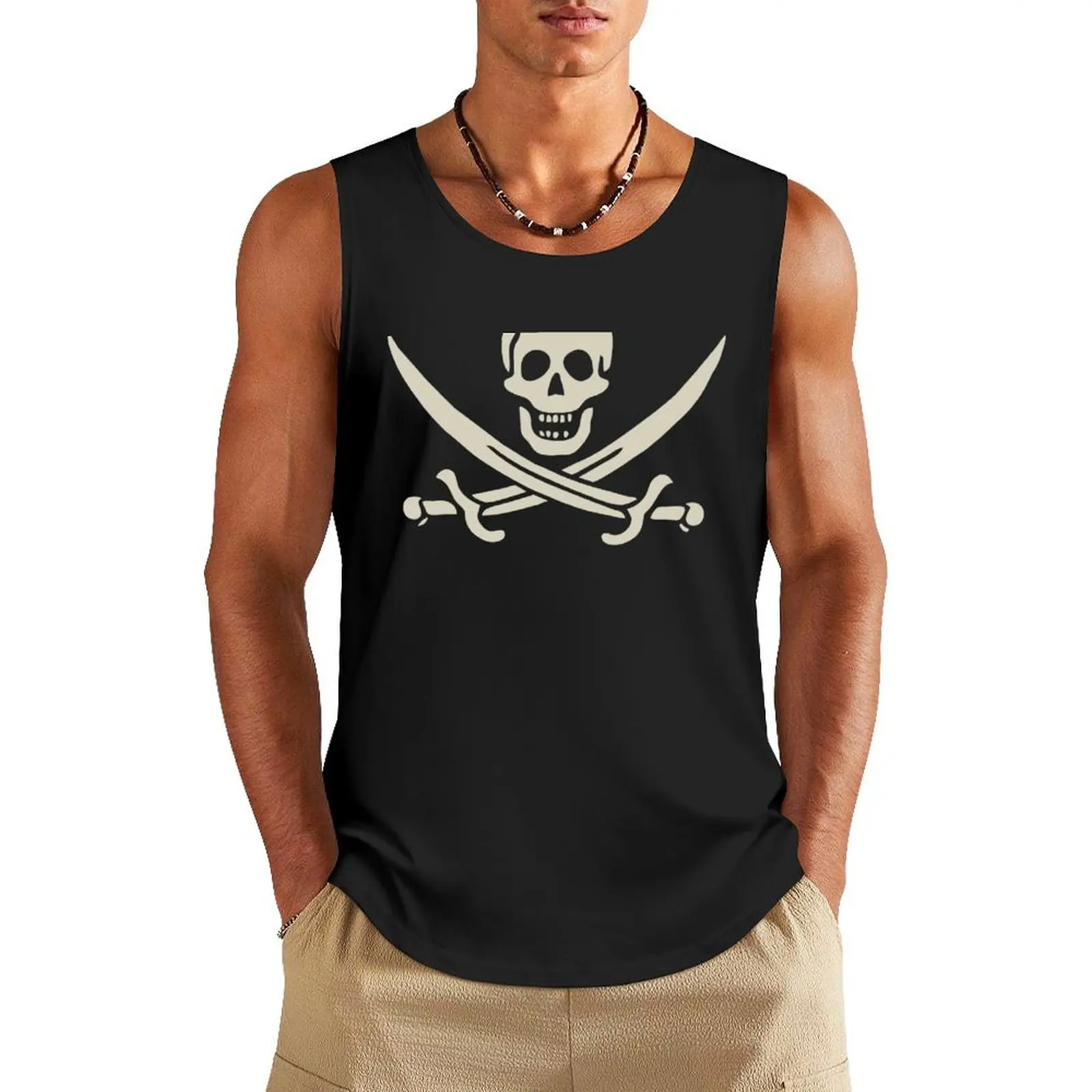 Pirate : Jack Rackham / Calico Jack Tank Top tops Men's t-shirt anime gym